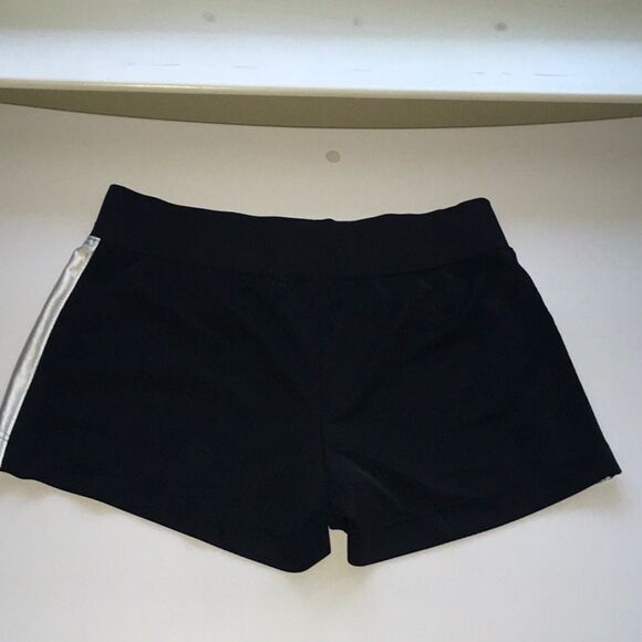 Nike athletic shorts black white perforated size large 12 - 14 - Picture 3 of 8